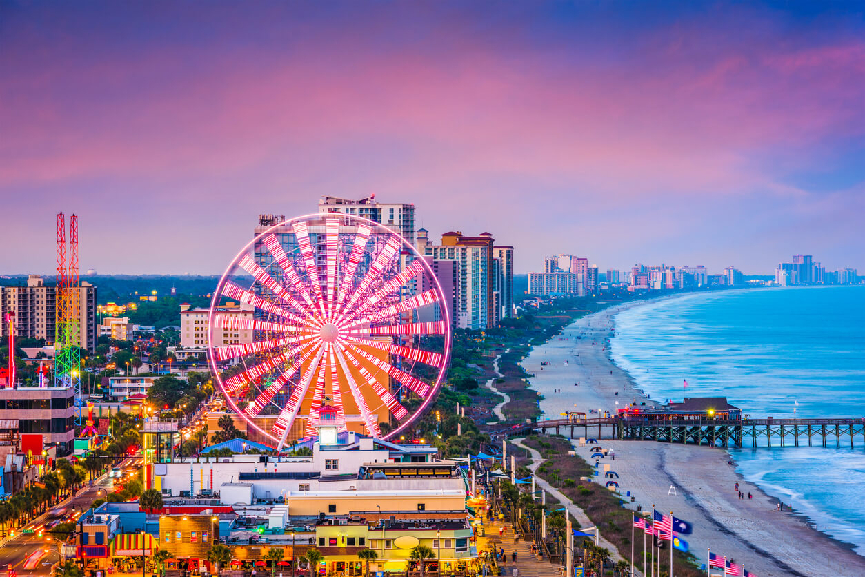 Mejor Epoca para Viajar a Myrtle Beach Tiempo y Clima. 5 Meses para